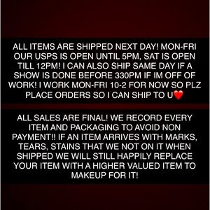 TO ALL BUYERS! PLZ READ!